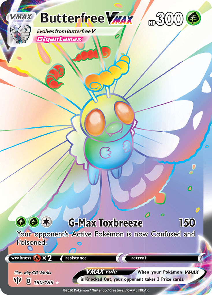 Butterfree VMAX (190/189) [Sword & Shield: Darkness Ablaze] | Good Games Modbury