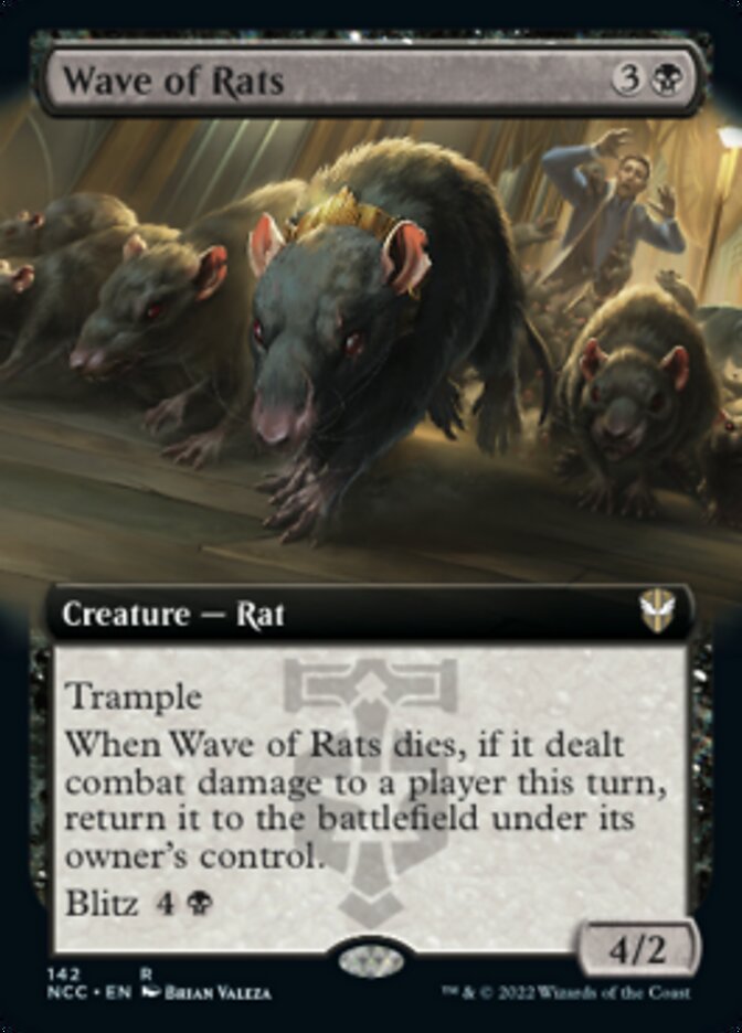 Wave of Rats (Extended Art) [Streets of New Capenna Commander] | Good Games Modbury