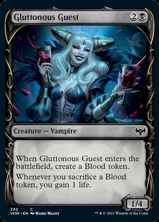 Gluttonous Guest (Showcase Fang Frame) [Innistrad: Crimson Vow] | Good Games Modbury