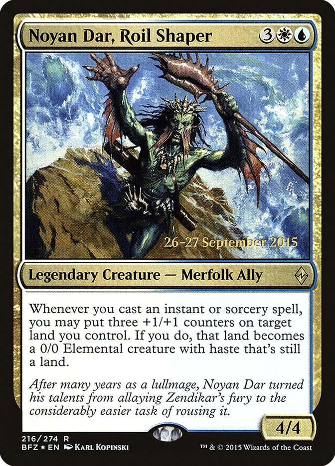 Noyan Dar, Roil Shaper [Battle for Zendikar Prerelease Promos] | Good Games Modbury