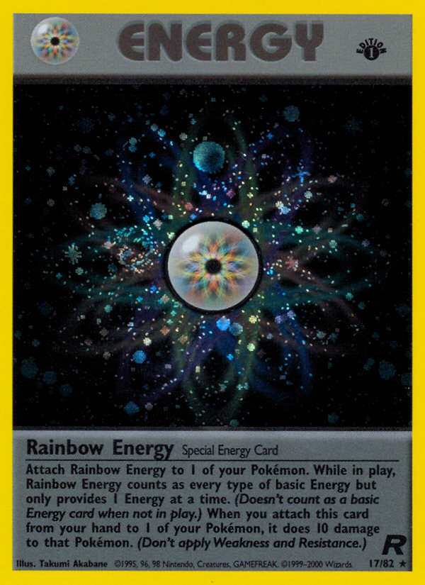 Rainbow Energy (17/82) [Team Rocket 1st Edition] | Good Games Modbury