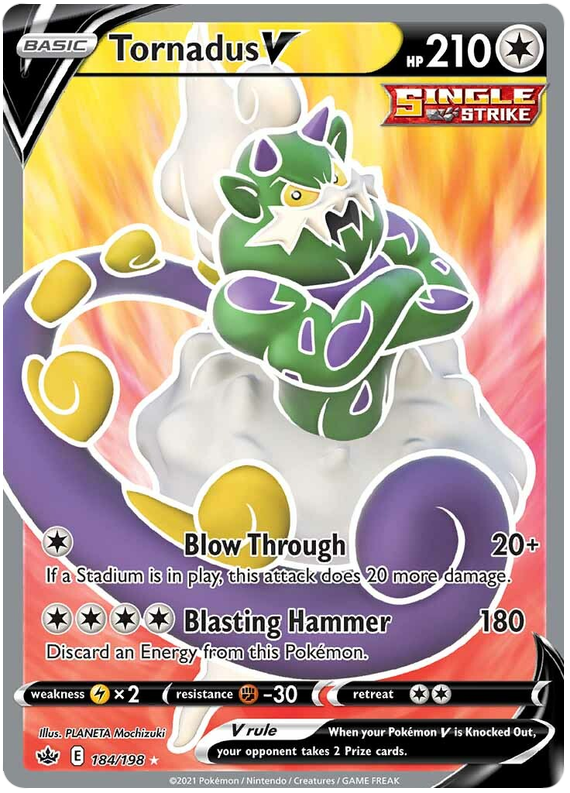 Tornadus V (184/198) [Sword & Shield: Chilling Reign] | Good Games Modbury