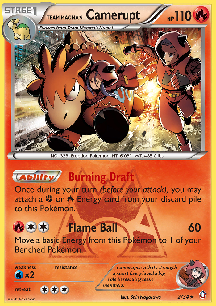 Team Magma's Camerupt (2/34) [XY: Double Crisis] | Good Games Modbury