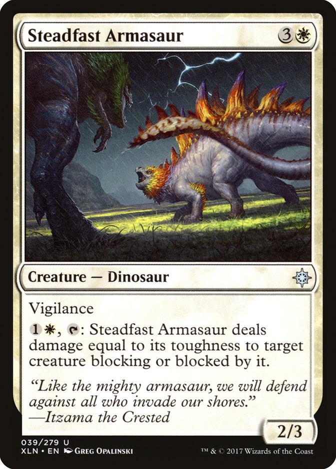 Steadfast Armasaur [Ixalan] | Good Games Modbury