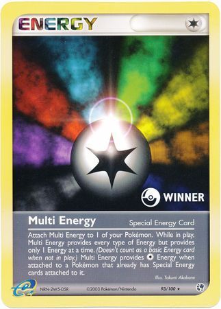 Multi Energy (93/100) (Winner League Promo) [EX: Sandstorm] | Good Games Modbury