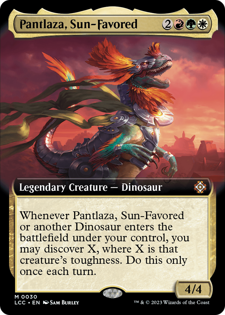 Pantlaza, Sun-Favored (Extended Art) [The Lost Caverns of Ixalan Commander] | Good Games Modbury