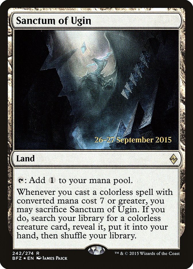 Sanctum of Ugin [Battle for Zendikar Prerelease Promos] | Good Games Modbury