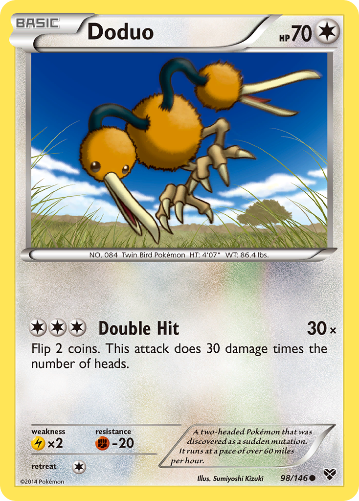 Doduo (98/146) [XY: Base Set] | Good Games Modbury