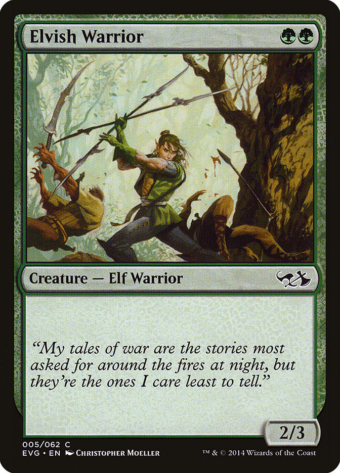 Elvish Warrior (Elves vs. Goblins) [Duel Decks Anthology] | Good Games Modbury