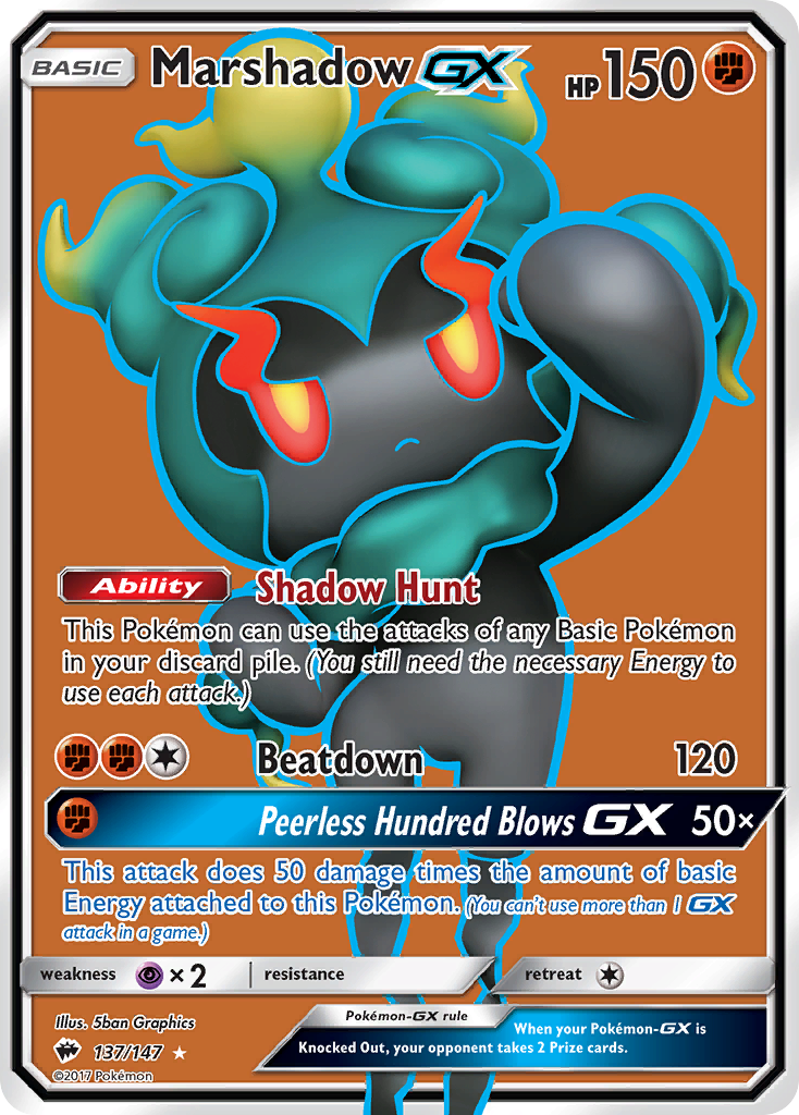 Marshadow GX (137/147) [Sun & Moon: Burning Shadows] | Good Games Modbury