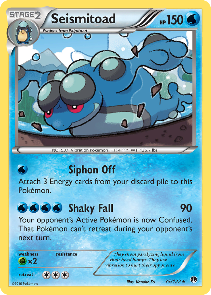 Seismitoad (35/122) [XY: BREAKpoint] | Good Games Modbury