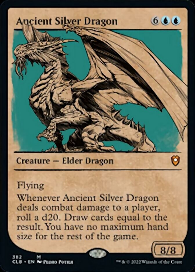 Ancient Silver Dragon (Showcase) [Commander Legends: Battle for Baldur's Gate] | Good Games Modbury