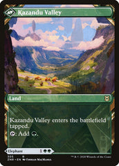 Kazandu Mammoth // Kazandu Valley (Showcase) [Zendikar Rising] | Good Games Modbury