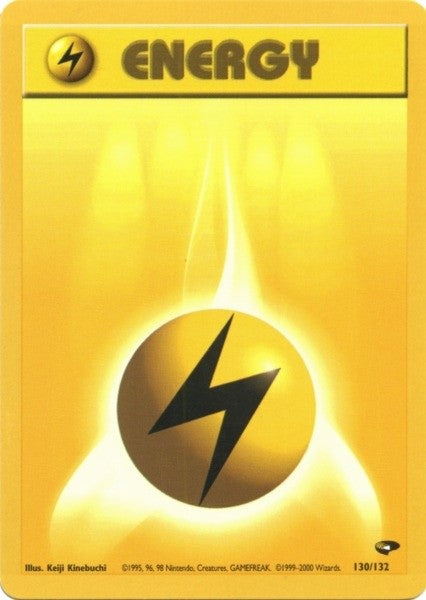 Lightning Energy (130/132) [Gym Challenge Unlimited] | Good Games Modbury