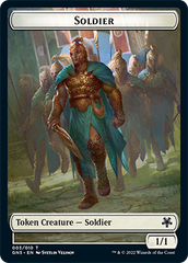 Soldier // Elf Warrior Double-Sided Token [Game Night: Free-for-All Tokens] | Good Games Modbury