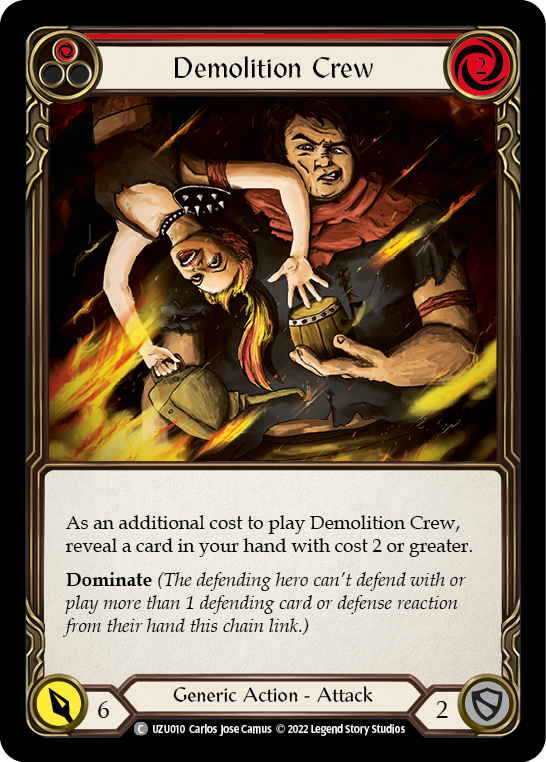 Demolition Crew (Red) [UZU010] (Outsiders Uzuri Blitz Deck) | Good Games Modbury
