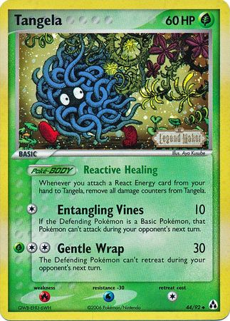 Tangela (44/92) (Stamped) [EX: Legend Maker] | Good Games Modbury