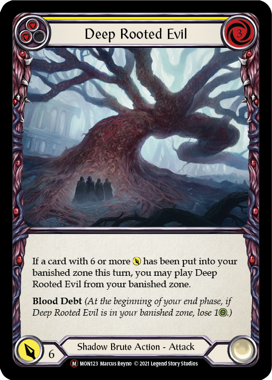 Deep Rooted Evil [U-MON123-RF] (Monarch Unlimited)  Unlimited Rainbow Foil | Good Games Modbury