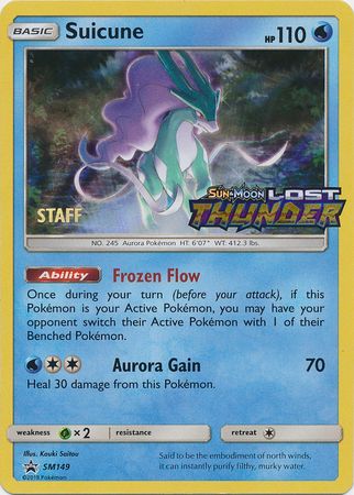 Suicune (SM149) (Staff Prerelease Promo) [Sun & Moon: Black Star Promos] | Good Games Modbury