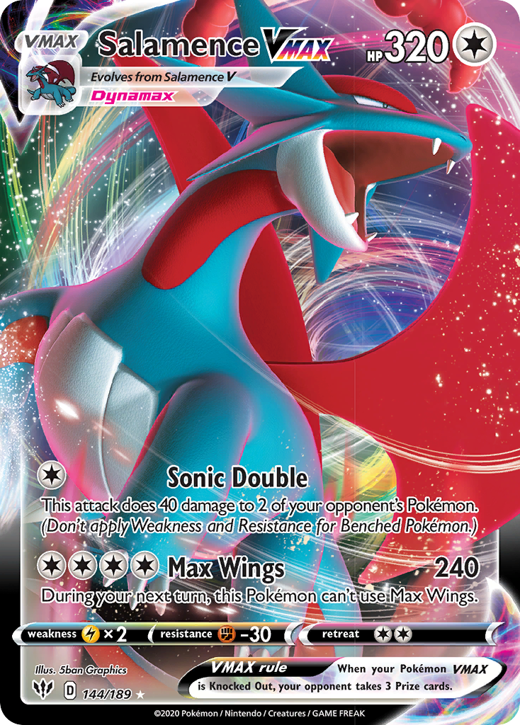 Salamence VMAX (144/189) [Sword & Shield: Darkness Ablaze] | Good Games Modbury