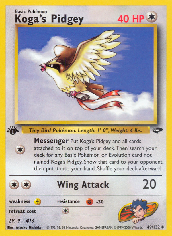 Koga's Pidgey (49/132) [Gym Challenge 1st Edition] | Good Games Modbury