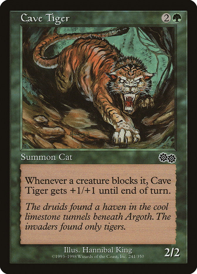 Cave Tiger [Urza's Saga] | Good Games Modbury