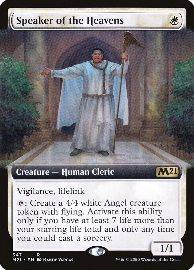 Speaker of the Heavens (Extended Art) [Core Set 2021] | Good Games Modbury