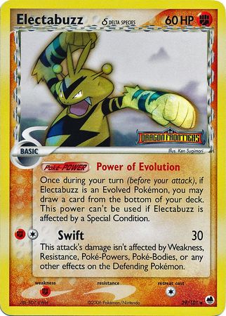 Electabuzz (29/101) (Delta Species) (Stamped) [EX: Dragon Frontiers] | Good Games Modbury