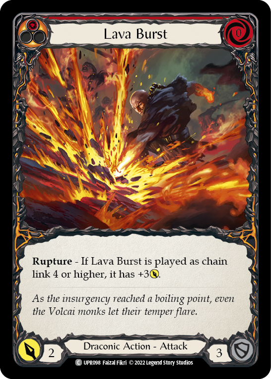 Lava Burst [UPR098] (Uprising)  Rainbow Foil | Good Games Modbury