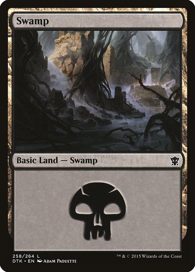 Swamp (258) [Dragons of Tarkir] | Good Games Modbury