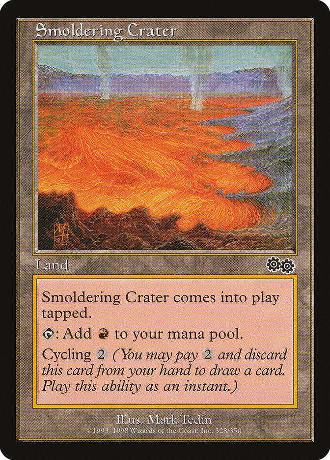 Smoldering Crater [Urza's Saga] | Good Games Modbury