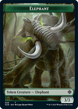 Elephant // Thopter Double-Sided Token [Starter Commander Decks] | Good Games Modbury