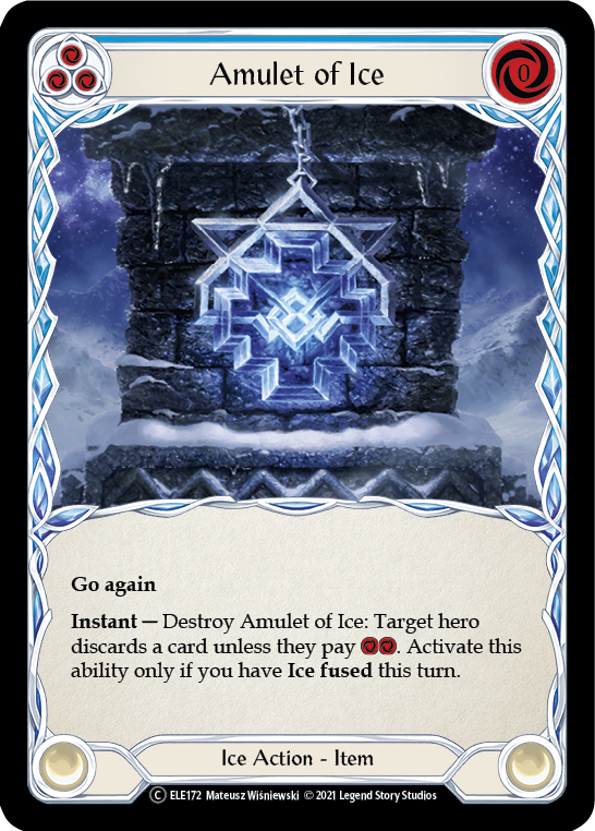 Amulet of Ice [U-ELE172] (Tales of Aria Unlimited)  Unlimited Rainbow Foil | Good Games Modbury