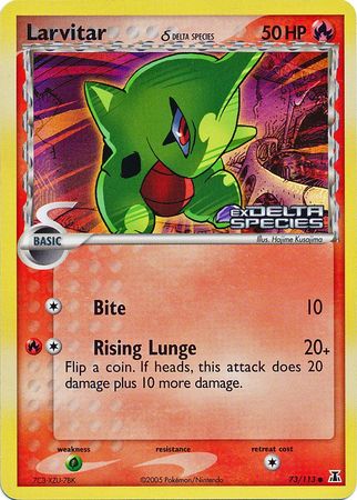 Larvitar (73/113) (Delta Species) (Stamped) [EX: Delta Species] | Good Games Modbury