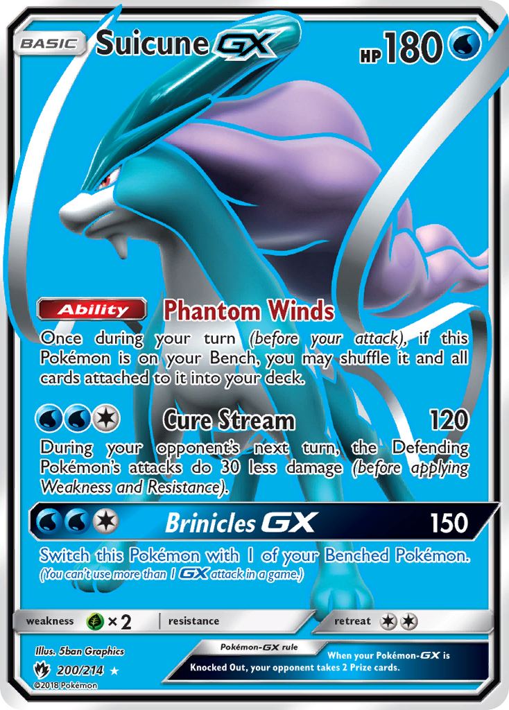 Suicune GX (200/214) [Sun & Moon: Lost Thunder] | Good Games Modbury