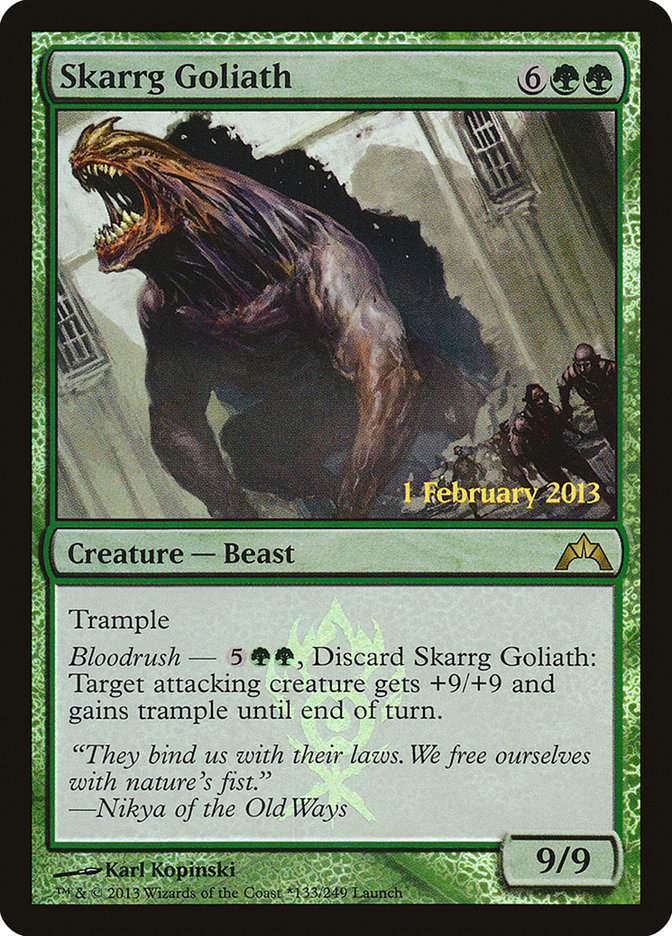 Skarrg Goliath (Launch) [Gatecrash Prerelease Promos] | Good Games Modbury