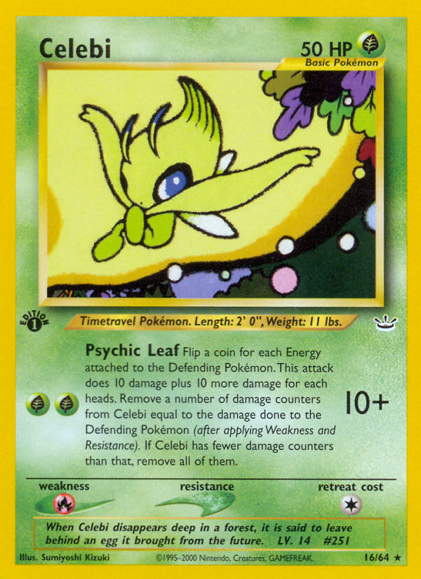 Celebi (16/64) [Neo Revelation 1st Edition] | Good Games Modbury