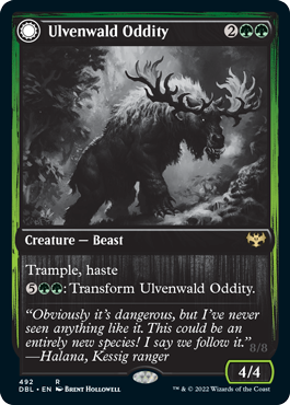 Ulvenwald Oddity // Ulvenwald Behemoth [Innistrad: Double Feature] | Good Games Modbury