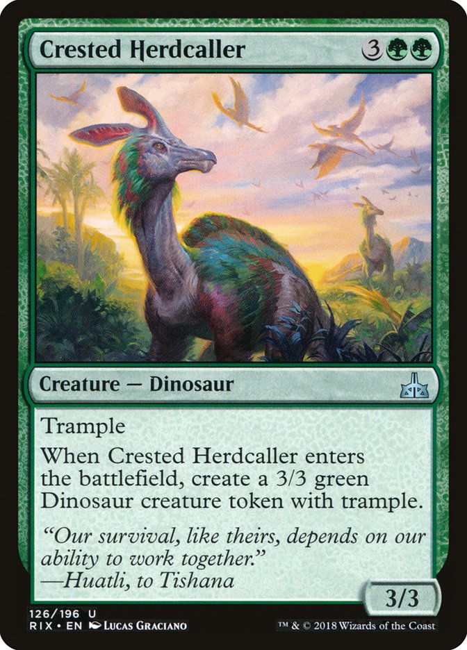 Crested Herdcaller [Rivals of Ixalan] | Good Games Modbury