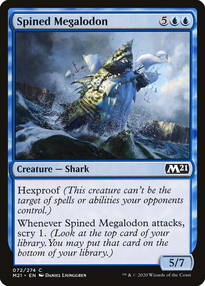 Spined Megalodon [Core Set 2021] | Good Games Modbury