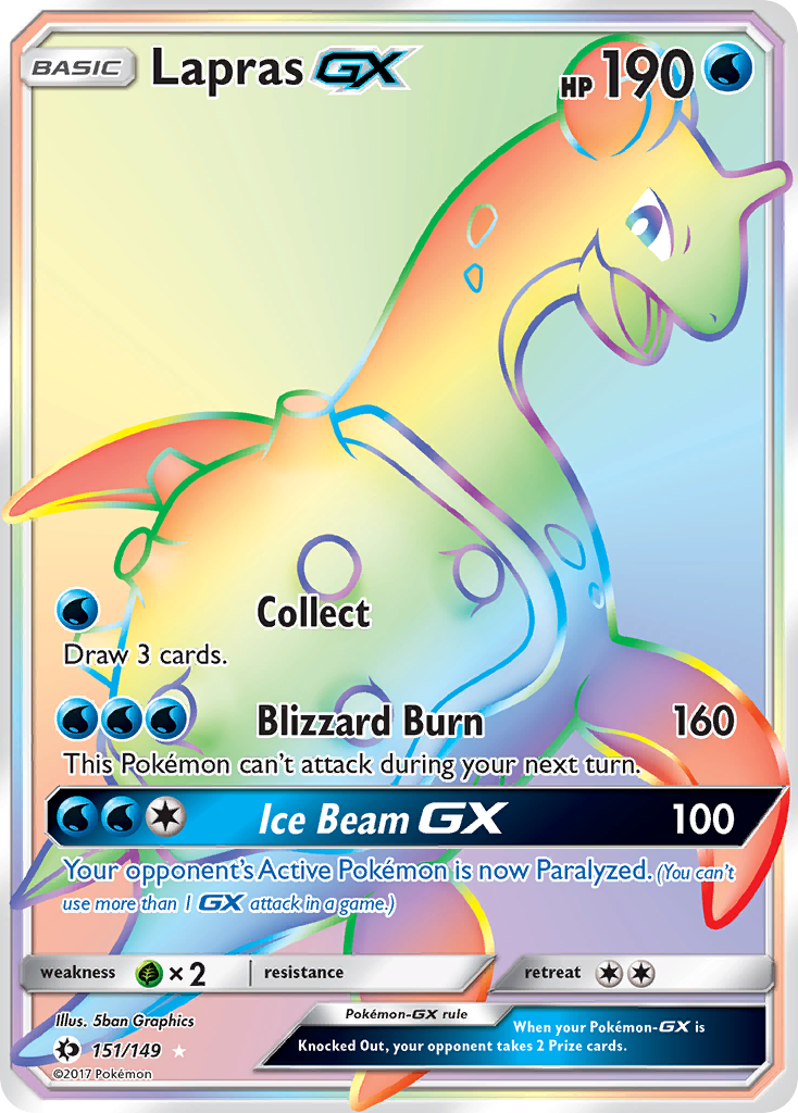 Lapras GX (151/149) [Sun & Moon: Base Set] | Good Games Modbury