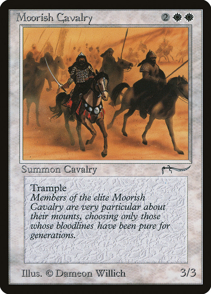 Moorish Cavalry (Dark Mana Cost) [Arabian Nights] | Good Games Modbury