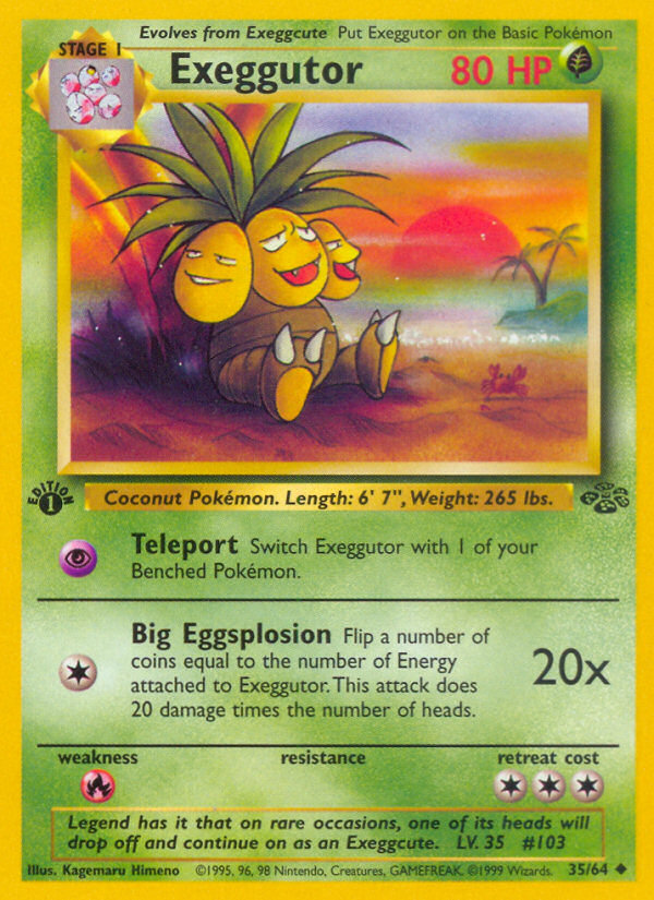 Exeggutor (35/64) [Jungle 1st Edition] | Good Games Modbury