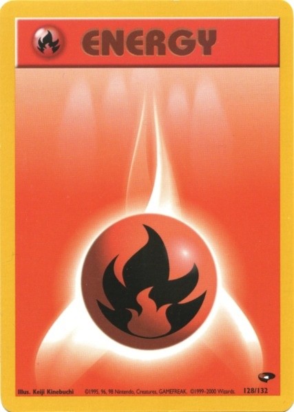 Fire Energy (128/132) [Gym Challenge Unlimited] | Good Games Modbury