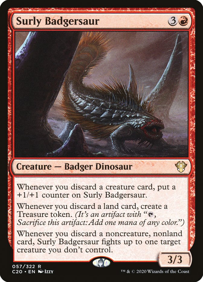 Surly Badgersaur [Commander 2020] | Good Games Modbury