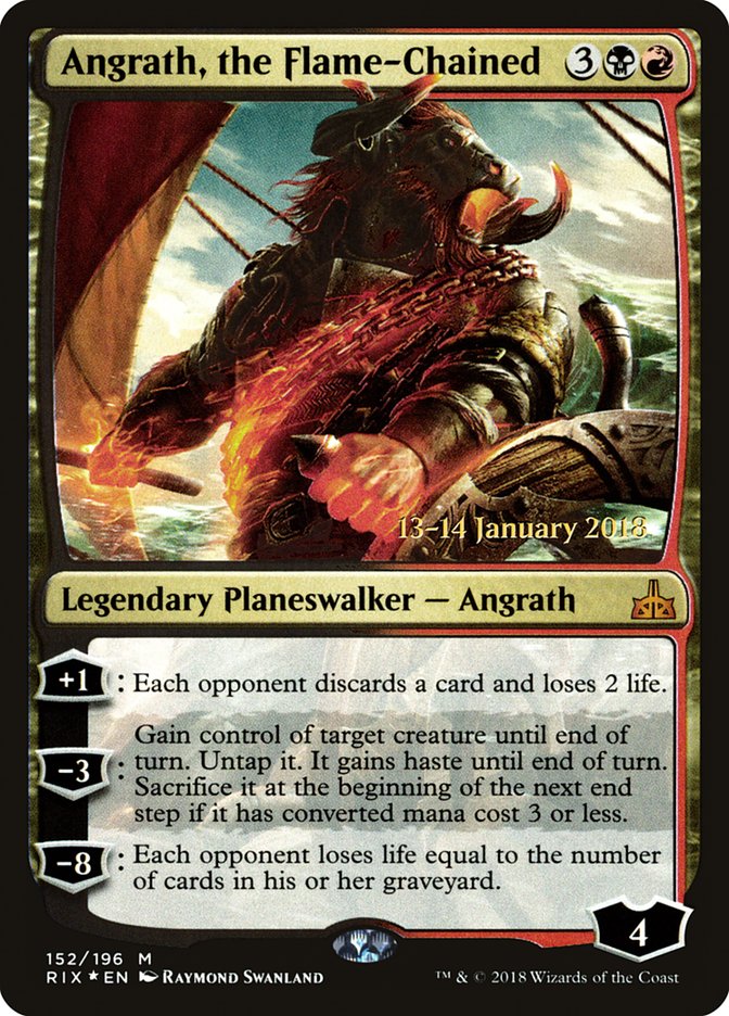 Angrath, the Flame-Chained [Rivals of Ixalan Prerelease Promos] | Good Games Modbury