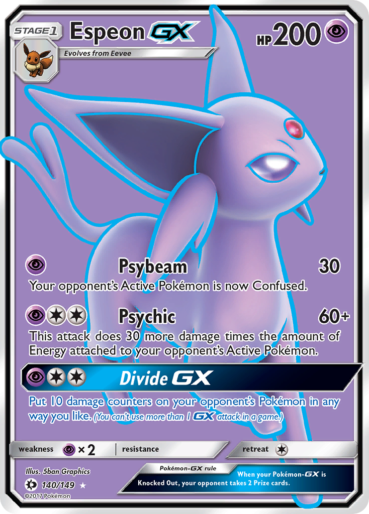 Espeon GX (140/149) [Sun & Moon: Base Set] | Good Games Modbury