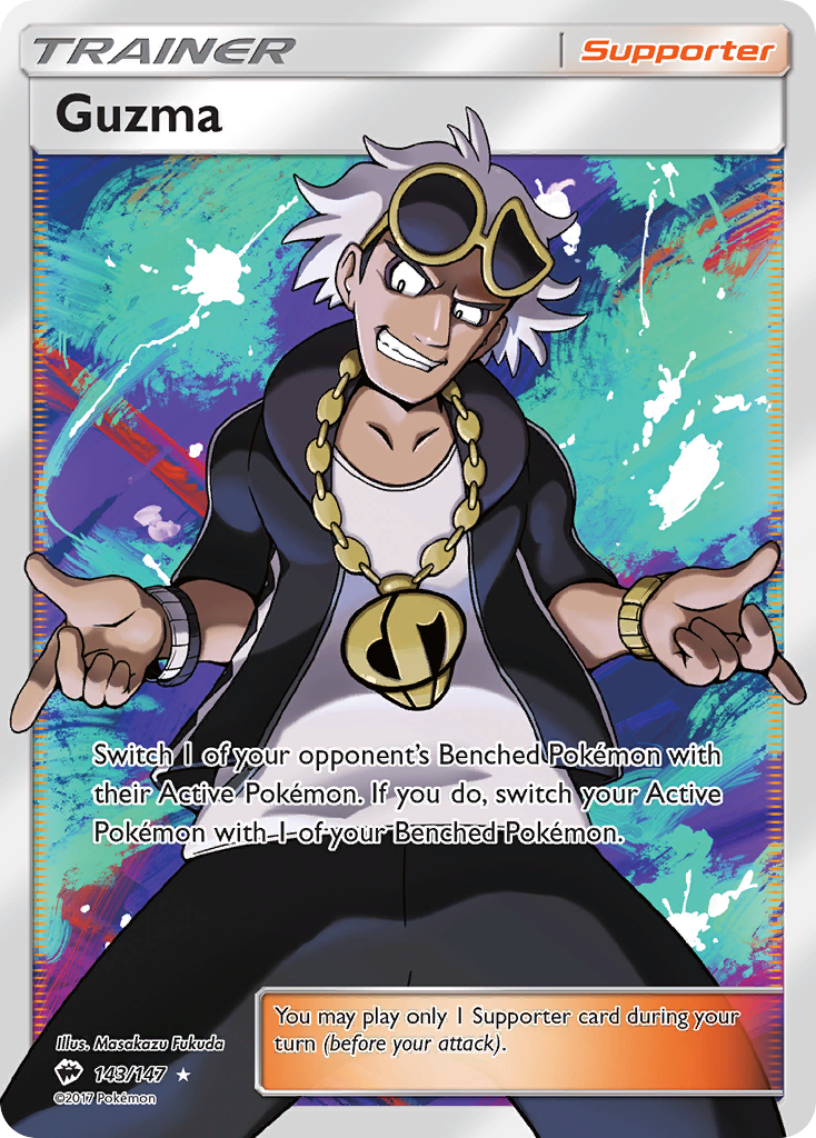 Guzma (143/147) [Sun & Moon: Burning Shadows] | Good Games Modbury