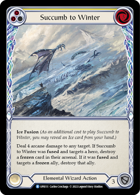 Succumb to Winter (Yellow) [UPR111] (Uprising) | Good Games Modbury