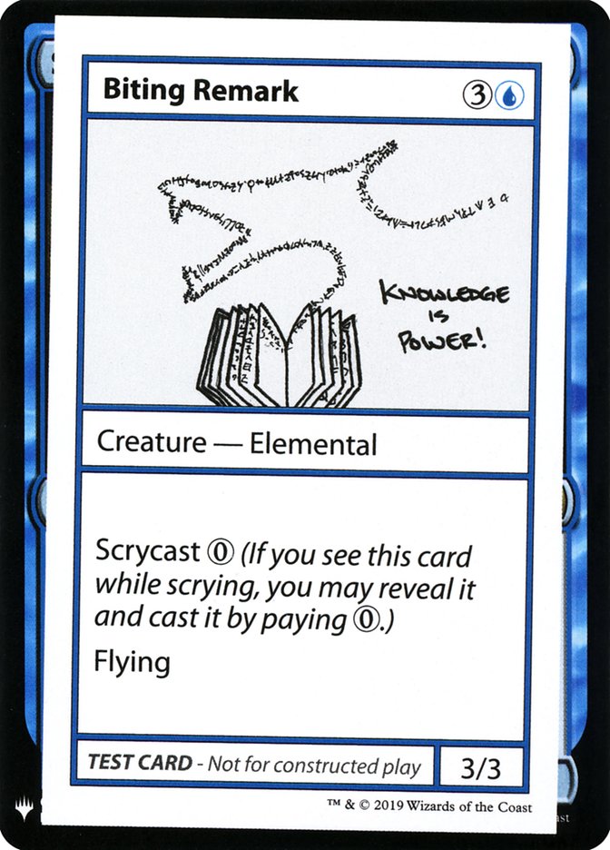 Biting Remark [Mystery Booster Playtest Cards] | Good Games Modbury